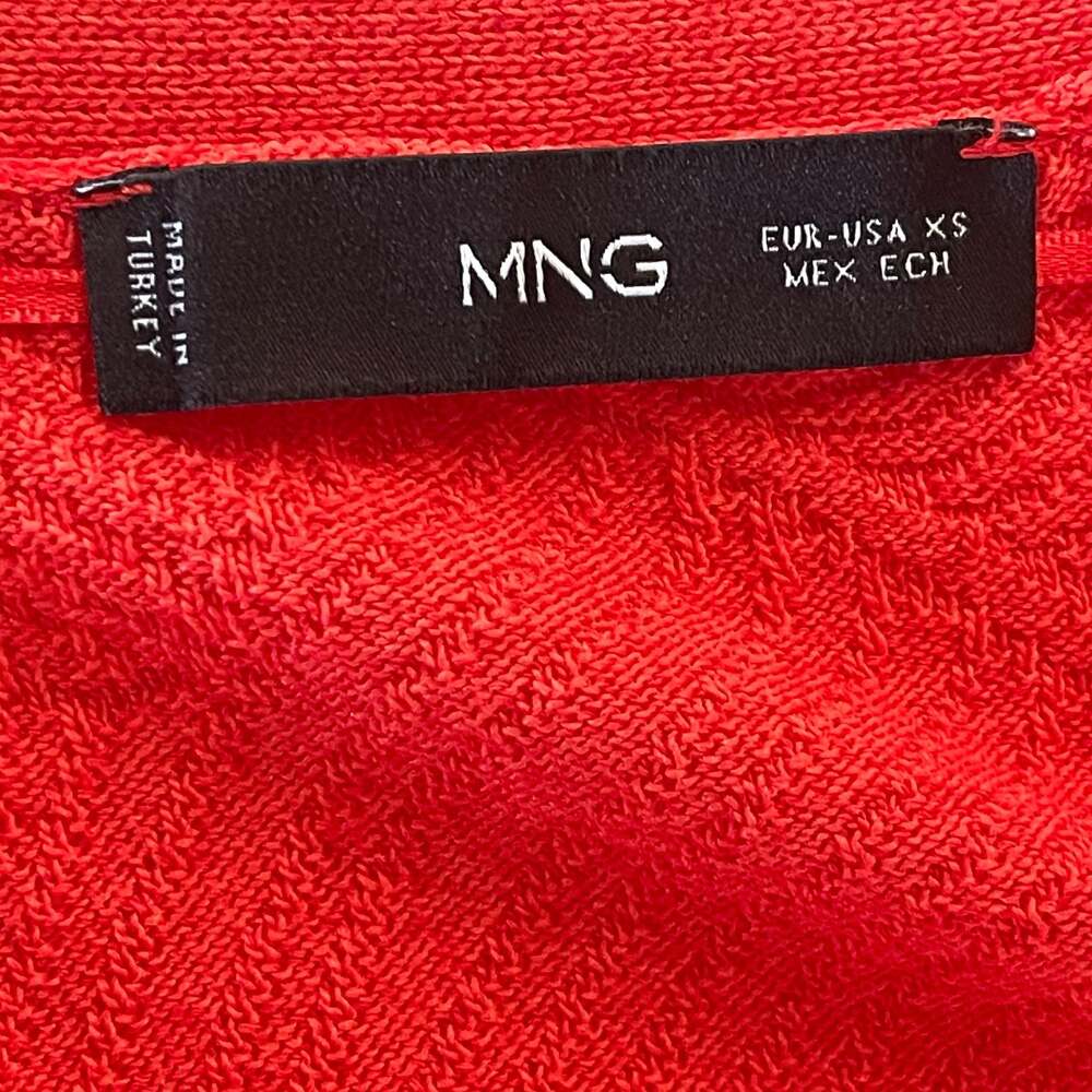 MNG Ribbed Viscose Button-Front Midi Dress - Picture 4 of 6
